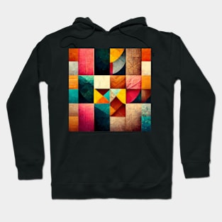 Abstract Patchwork pattern Hoodie